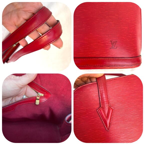 Louis Vuitton Epi Leather Red Lussac Shoulder bag - Picture 6 of 16